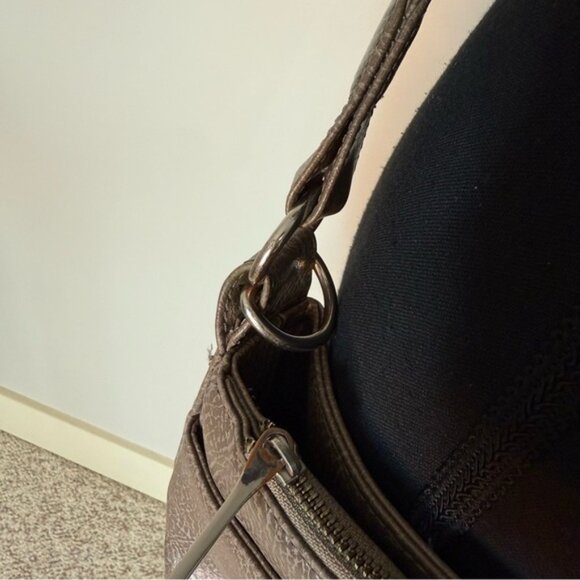 MATT  & NAT Nutmeg Taupe Vegan Large Crossbody Messenger Shoulder Bag Distressed - Picture 10 of 16